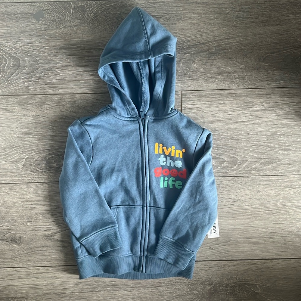 Blue Kids Hoodie - "Livin' the Good Life"